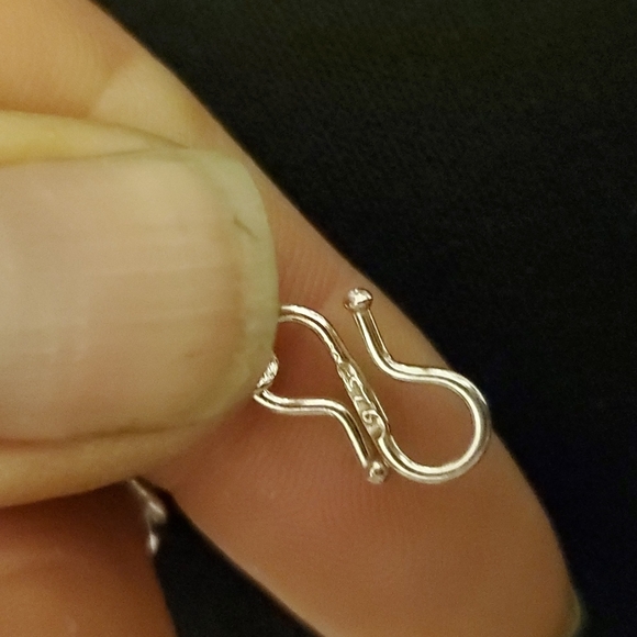 New Unique Nephrite, Diopside, Rainbow Moonstone 925 Silver Statement Necklace. - Picture 4 of 4